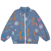 Jacke mit Graffiti-Muster im Volldruck